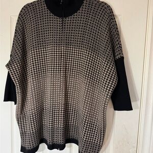 St John Knit Zip Sweater with Bracelet Sleeve